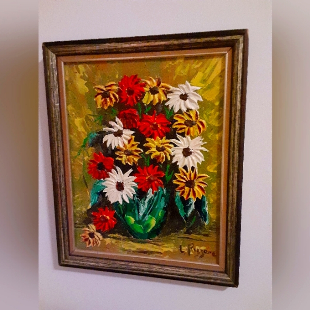 Vintage Enamel Painting